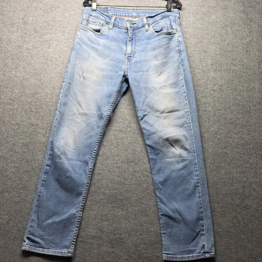 Levi's 512 Men's Slim Taper Jeans W34 L30 Light Blue Wash Denim 34x30